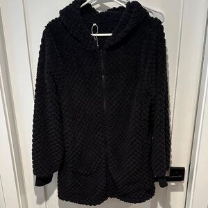 Cozy Black Hooded Jacket